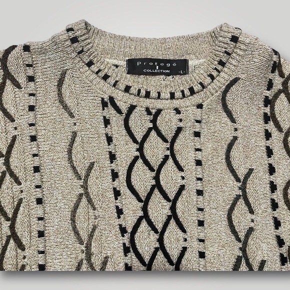 Vintage Protege Collection 3D Coogi Cosby Style Sweater Medium Large Made in USA - Picture 13 of 16